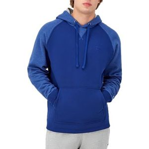 Champion Powerblend Hoodie voor heren, hoodie sweatshirt, iconisch C-logo (Reg. of Big & Tall), Juweel Saffier Streep C Logo, S