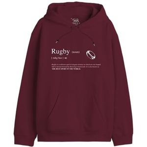 Republic Of California ""Definition Rugby"" UXREPCZSW033 Sweatshirt voor heren, bordeaux, maat S, Bordeaux, S