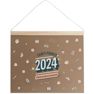 Mr.Wonderful - Wandkalender 2024 - Blijf klaar, 2024, want ik heb zin in succes! 37 x 30 x 0,5