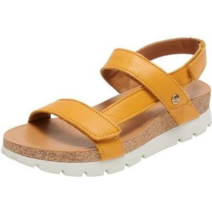 Panama Jack - Selma B22 - Sandaal - Ocre - Platte Damessandalen
