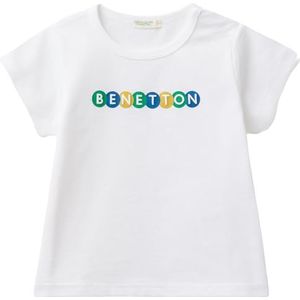United Colors of Benetton T-shirt, Wit, 74 cm