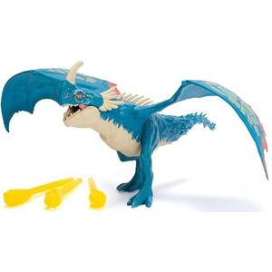 Dreamworks Dragons - How To Train Your Dragon - Figuur met Stormfuncties 25 cm - Vuurspuwende gelede figuur - Inclusief 3 Projectielen - Realistische bewegingen - Speelgoed voor kinderen vanaf 4 jaar