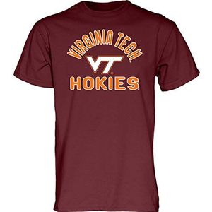 Blue 84 Men's Virginia Tech Hokies T Shirt Line Up Team Color, Virginia Tech Hokies Maroon, XX-Large