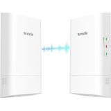Tenda O1-5G Externe WLAN-brug access point (867 Mbps / 5 GHz, 9dBi richtantenne, passief PoE, centraal management, bereik 1 km, waterdicht IP65) (2 stuks)