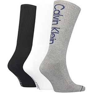 Calvin Klein Crew Sock voor heren, Mid Grey Melange, One Size