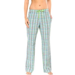 Schiesser Lange pyjamabroek voor dames, groen (lichtgroen 703), 38