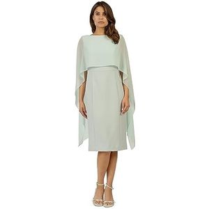 ApartFashion Etui-jurk voor dames, met chiffonstola, formele avondjurk, lichtmunt, 38