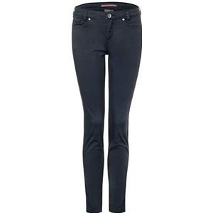 Street One Chino-broek satijn keperbinding, blauw (deep blue), 32W x 30L
