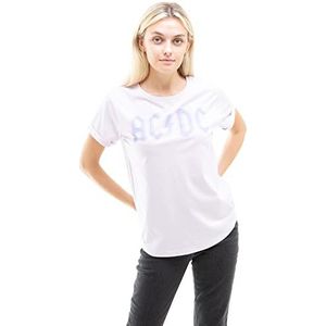 AC/DC T-shirt voor dames met Distorted Logo, lavendel, S