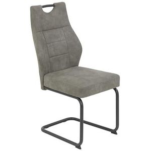 Apollo Linda stoel, metaal, grijs, per stuk verpakt