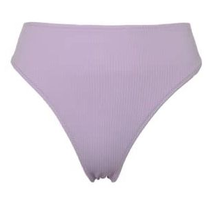 Trendyol Dames gestructureerde hoge taille bikini bottoms, lila, 34