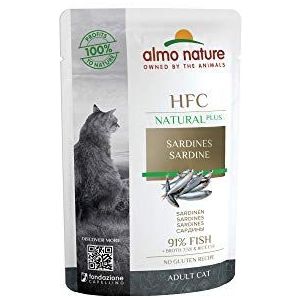 almo nature HFC Natural Plus nat, sardines, 55 g x 24 stuks, per stuk verpakt (1 x 1,7 kg)