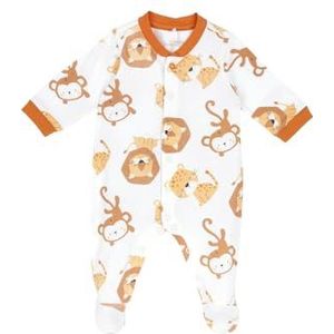 Chicco Katoenen rompertje met voet, pyjama voor kinderen en pasgeborenen, uniseks, Wit, 0 Maanden
