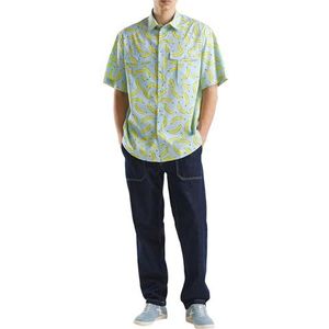 United Colors of Benetton heren overhemd, Blauw, XL