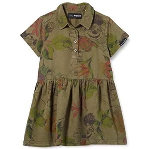 Desigual Vest_Mickey Camo Flower jurk voor meisjes, Groen, 5-6 Jaren