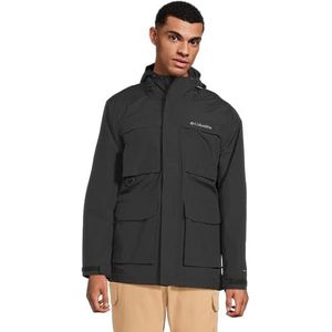 Columbia Men's Landroamer 2 Jacket, Waterproof Rain Jacket, Black, XL