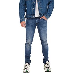 ONLY & SONS ONSLOOM Slim Blue 3292 Jeans voor heren, slimfit jeans, Denim Blauw, 29W x 30L