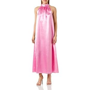 Vila Dames Visittas halterneck Maxi Dress-Noos jurk, Begonia Pink, 36