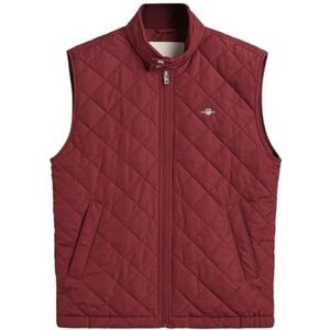 GANT Quilted Windcheater Vest, bordeauxrood (wine red), M