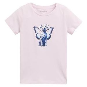 TOM TAILOR - Shirt - Blauw / Pastellila / Wit - T-shirt