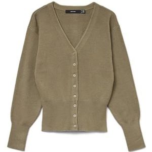 VERO MODA Damesvest Vmsaba Ls V-hals zeemeermin, XL, Zeemeermin, XL