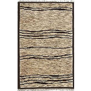 Safavieh Hennep en wollen tapijt, TGR644, handgemaakte natuurlijke vezels 160 x 230 cm Braun/Mehrfarbig
