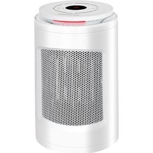 SHX SHX23PTC100 PTC-ventilatorkachel met keramisch verwarmingselement, 1200 watt, oscillerend, display, timer, 3 verlichtingseffecten, wit