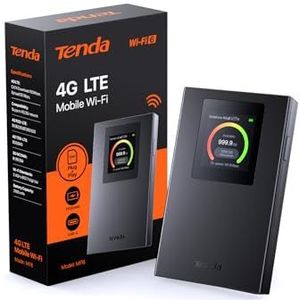 Tenda - MF6 - Draagbare Router - WiFi 6 - 4G LTE - Kleur: Zwart