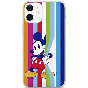 ERT GROUP mobiel telefoonhoesje voor Apple Iphone 12 Mini origineel en officieel erkend Disney patroon Mickey 026 optimaal aangepast aan de vorm van de mobiele telefoon, gedeeltelijk bedrukt