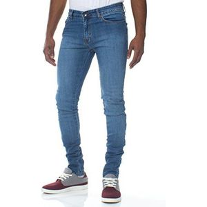 Enzo Skinny jeans voor heren, Blauw (Midwash), 32W / 30L