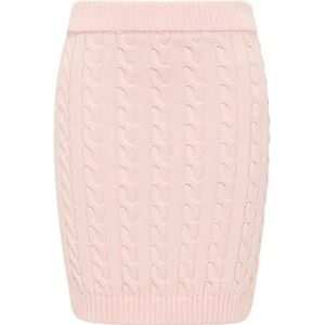 myMo Dames Gebreide rok, Roze, XL/XXL