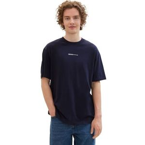 TOM TAILOR Denim Heren T-shirt, 11075, marineblauw, XL