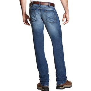 Ariat Men's M4 Rebar Low Rise Boot Cut Stretch Jean, Blue Haze, 32X34