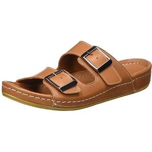 Andrea Conti Damessandalen 0023442, Bruin (Cognac), 38 EU