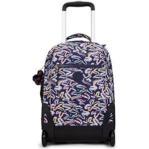 Kipling Sari, grote rugzak met wielen, 48cm, 27 l, Palm Fiesta PRT, Palm Fiesta Prt, Eén maat, SARI