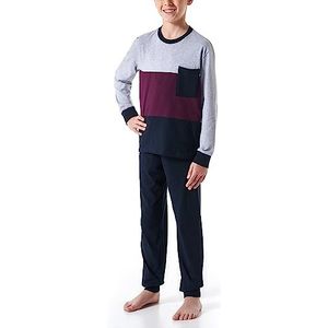 Schiesser jongens pyjama set, grijs gemêleerd, 140 cm