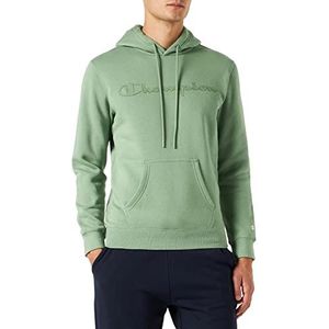 Champion American Classics Fall Fleece Big Logo Sweatshirt met capuchon voor heren, Pastel Groen, XL