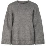Pcorly - Oversized Trui - Gebreide Trui - Ronde Hals - Lange Mouwen