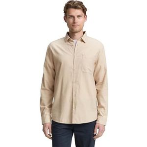 TOM TAILOR heren overhemd, 38524 - lichte kasjmier tonaal keperstof, XXL