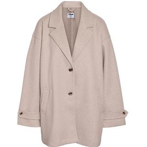 Noisy May Dames Nmalicia Ls Oversize Blazer Noos, Silver Lining, M, Zilvervoering., M