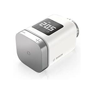 Bosch Smart Home-radiatorthermostaat II, slimme thermostaat met appfunctie, compatibel met Amazon Alexa, Google Home