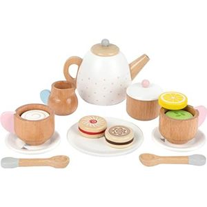 Small Foot - Servies / theeset voor kinderen - 17 stuks - Houten speelgoed vanaf 3 jaar