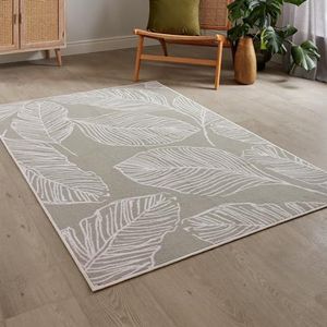 Fusion Matteo Wasbaar tapijt, 100% polyester, natuurlijk, 120 x 180 cm