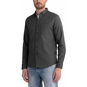 Replay Herenhemd regular fit, 395 Midnight Grey, M