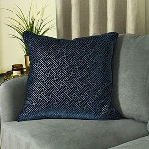 Paoletti Florence reliëf fluwelen veren rijk gevuld kussen