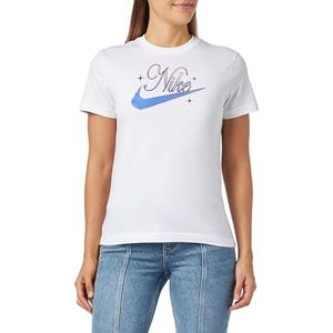 Nike G NSW Tee BF Script - M, wit, 160 cm