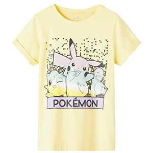 NAME IT Nkfasmette Pokemon Ss Top Box Sky T-shirt voor meisjes, Rose tan., 116 cm