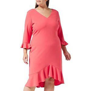 Gina Bacconi Dames Stretch Crêpe Jurk Cocktail, Koraal, 36 NL