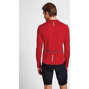 newline Heren Heren Core Bike L/S Jersey Blouse, Tango Red