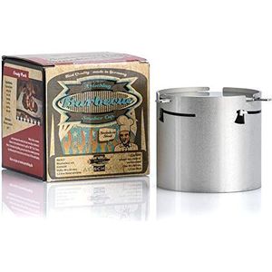 Axtschlag Rookbox Smoker Cup, voor rookmeel en rookchips in kolen-, gas- en elektrische grills, extra sterk roestvrij staal, incl. deksel, 90 x 80 mm